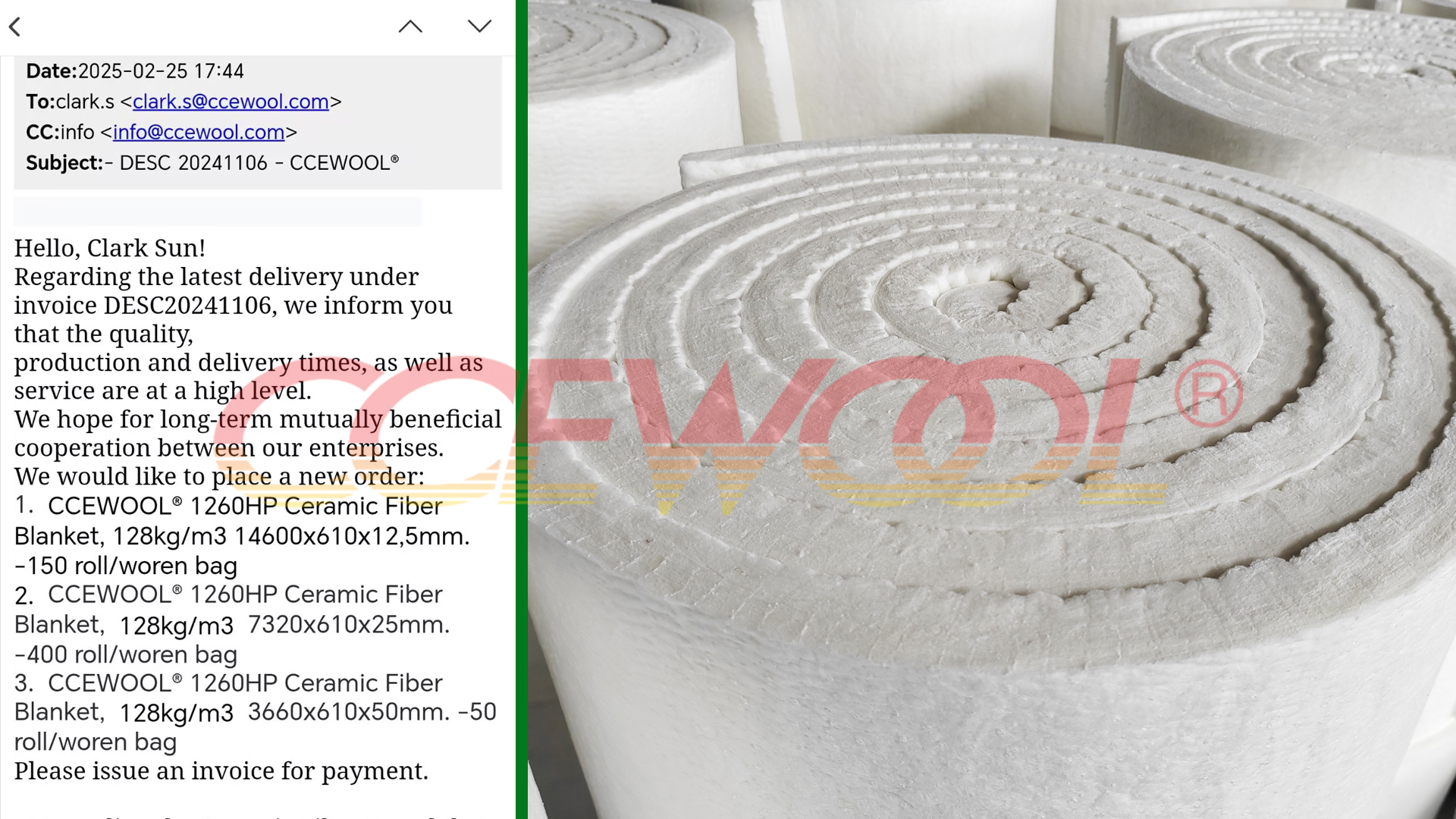 CCEWOOL® Ceramic Wool Fire Blanket Gains High Recognition - CCEWOOL®